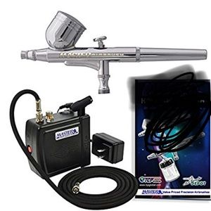 Mini airbrush compressor set